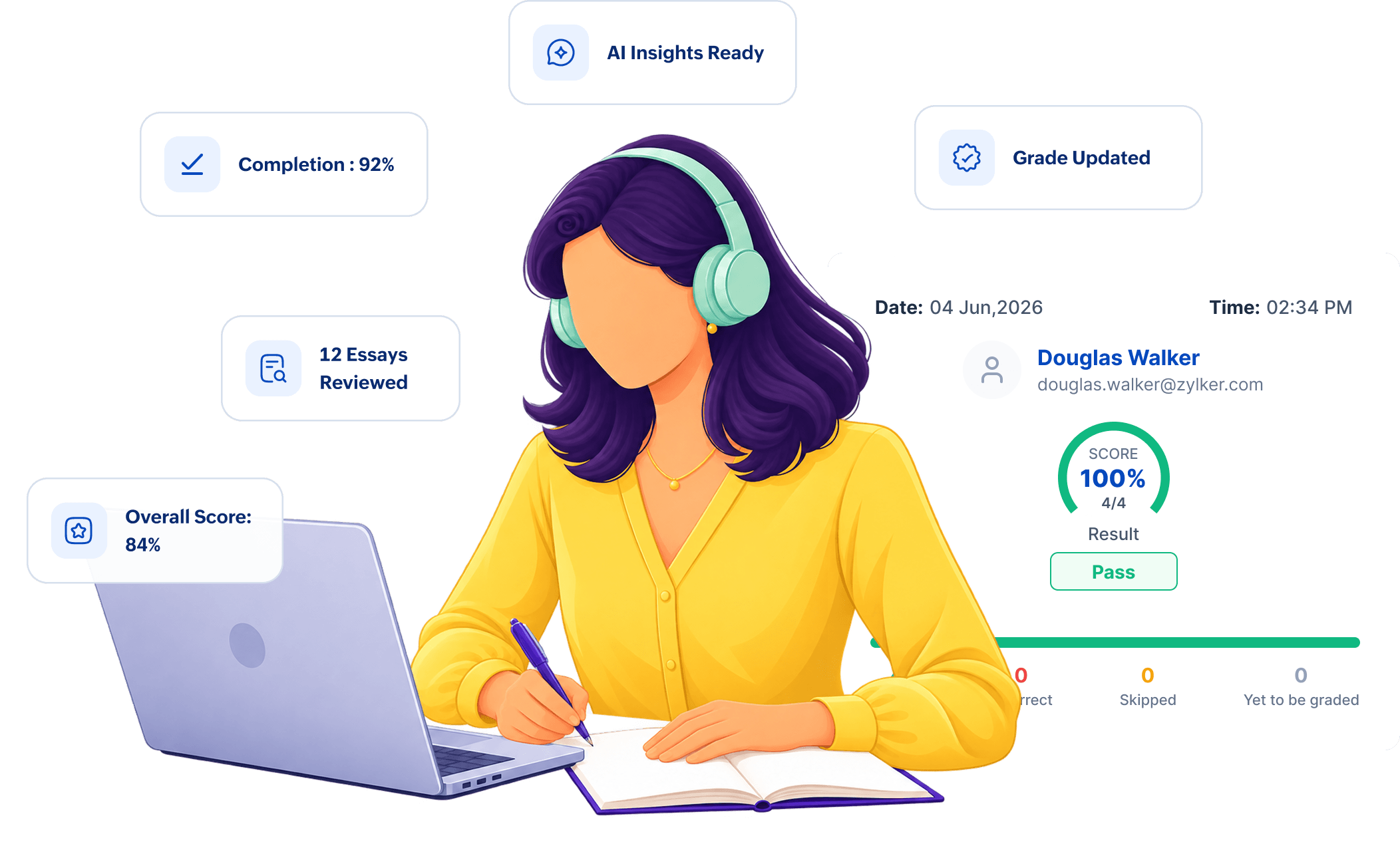 Detailed learner performance analytics