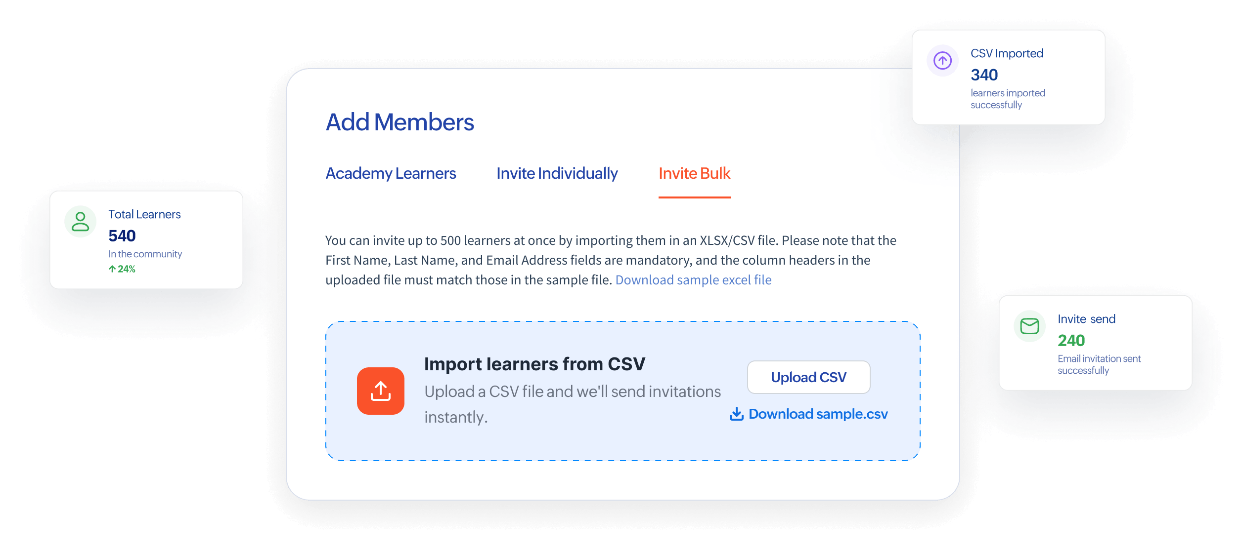 Add and import community members