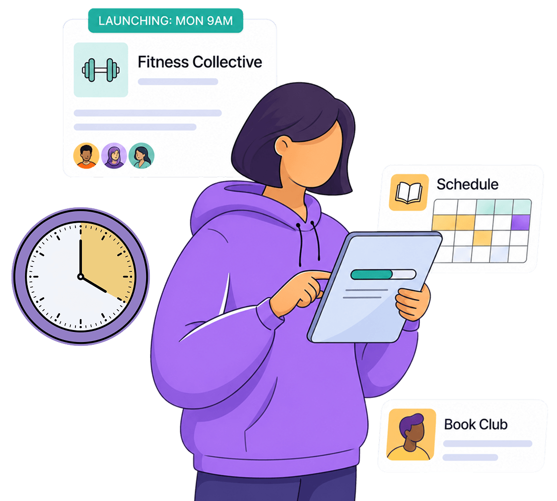 Schedule a community launch