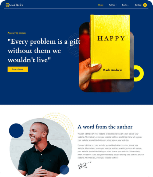 Website template preview