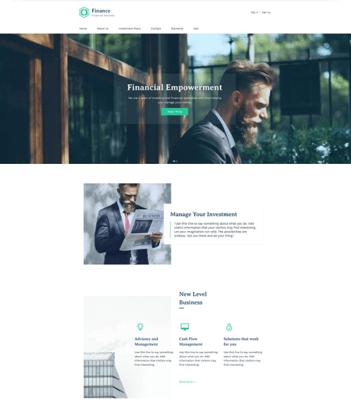 Website template preview