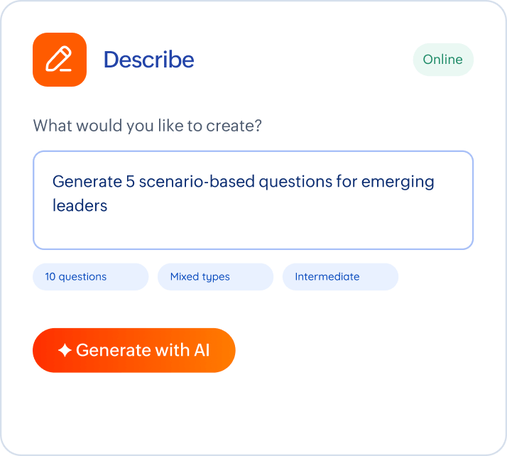 Describe what you want to create