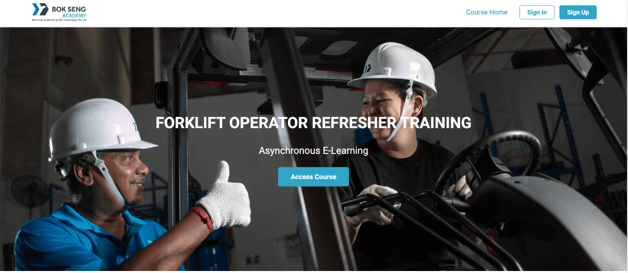 Bok Seng Technology instructor-led WSHA safety training session