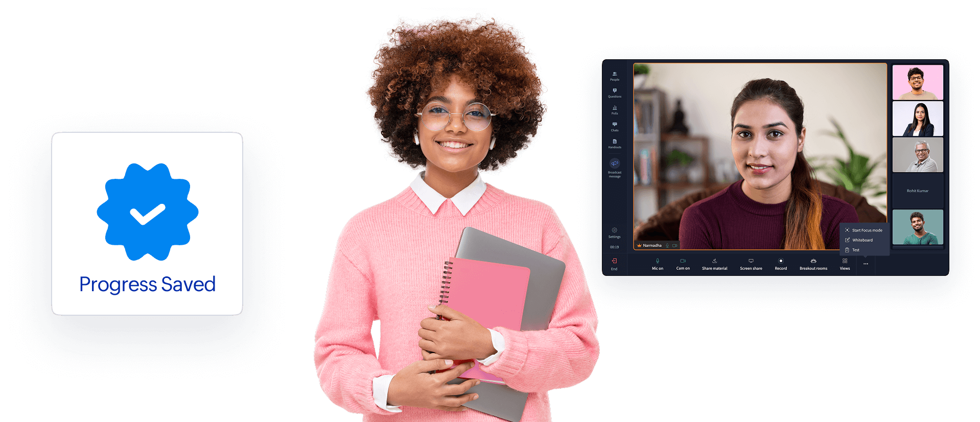 Simple learner access on web and mobile