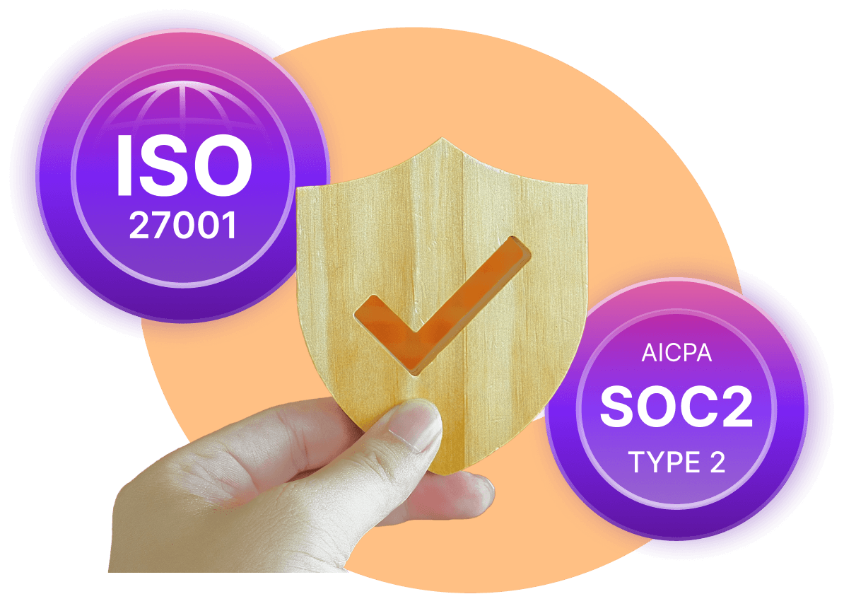 ISO and SOC2 security certifications