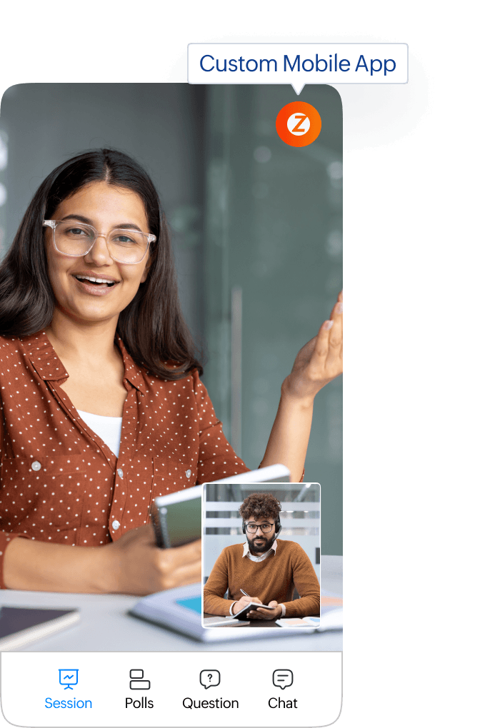 Custom-branded mobile app for course delivery on iOS and Android