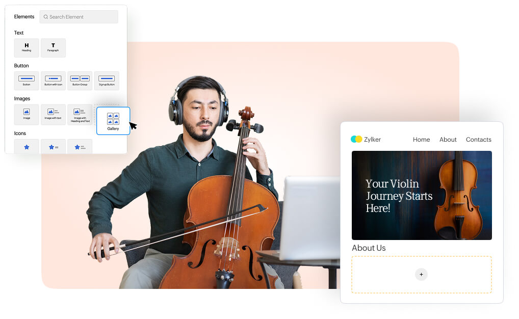 No-code website builder for creating a strong online presence