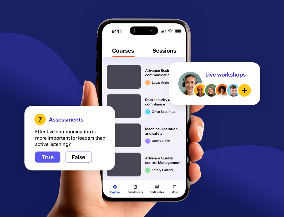 A secured learner portal