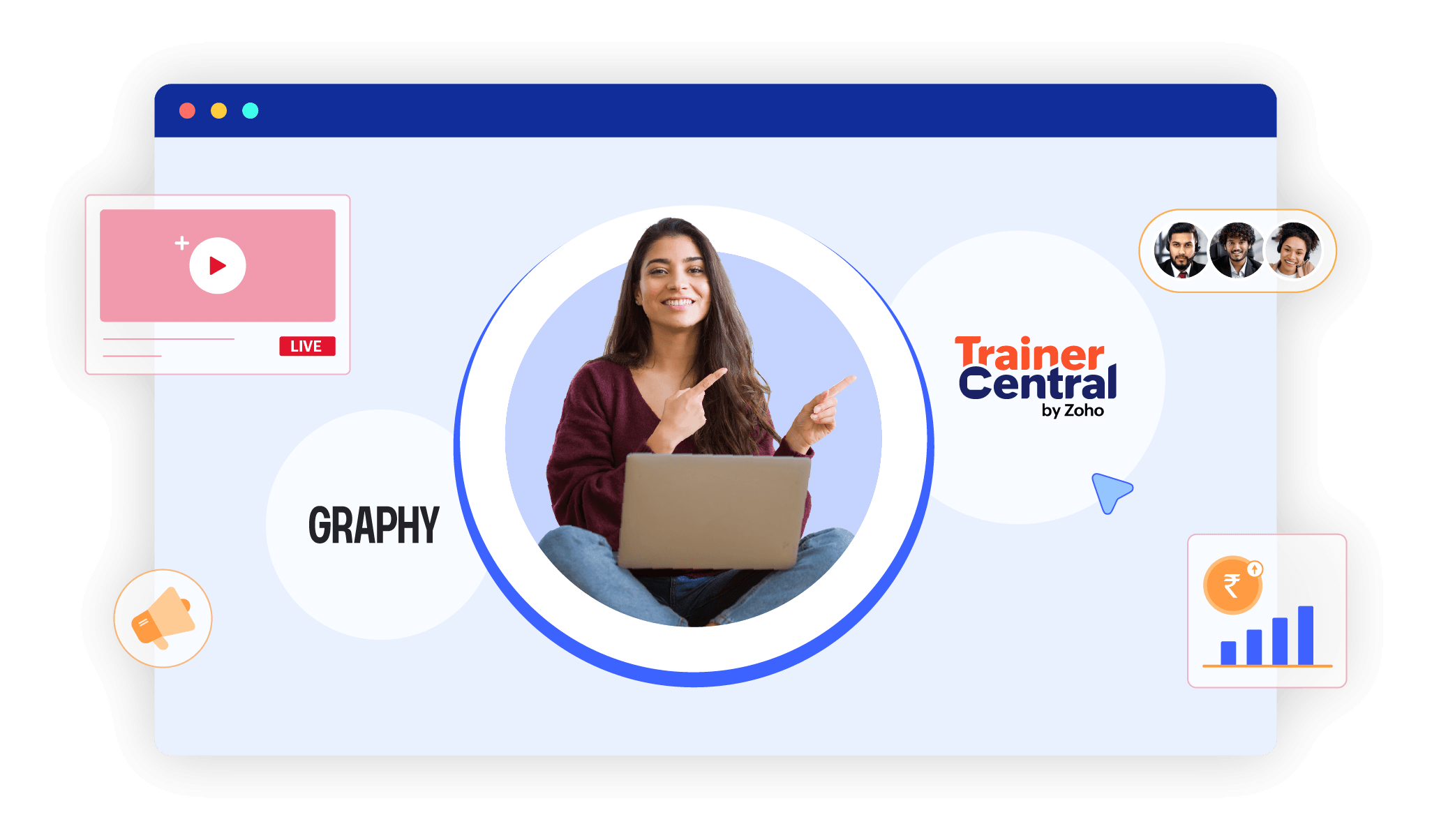TrainerCentral vs Graphy platform comparison dashboard