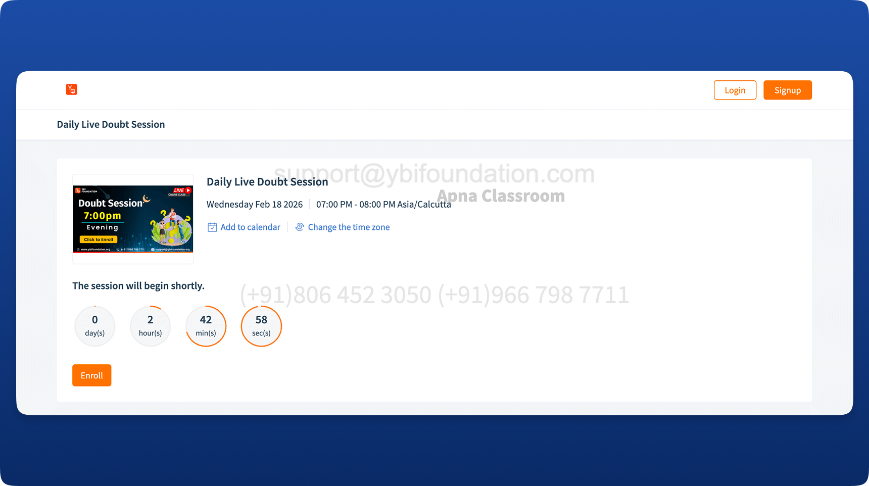 YBI Foundation virtual class on TrainerCentral