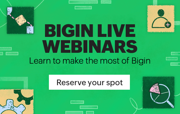 Bigin free webinar