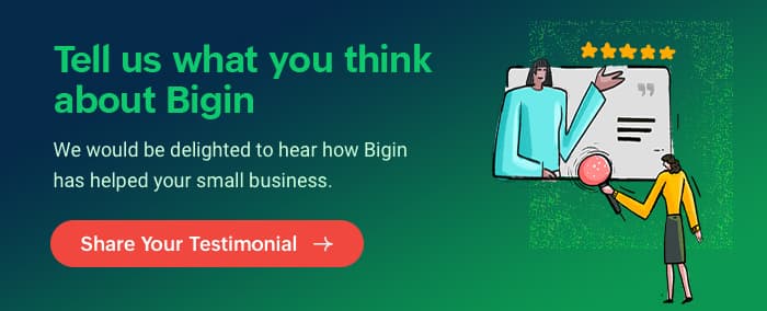 Bigin free webinar